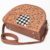 OHA157 Crossbody Hand Tooled Genuine Western Leather Women Bag