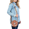 OHA161 Canteen Hair on Genuine Western Leather Women Bag