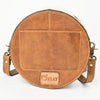 OHA161 Canteen Hair on Genuine Western Leather Women Bag