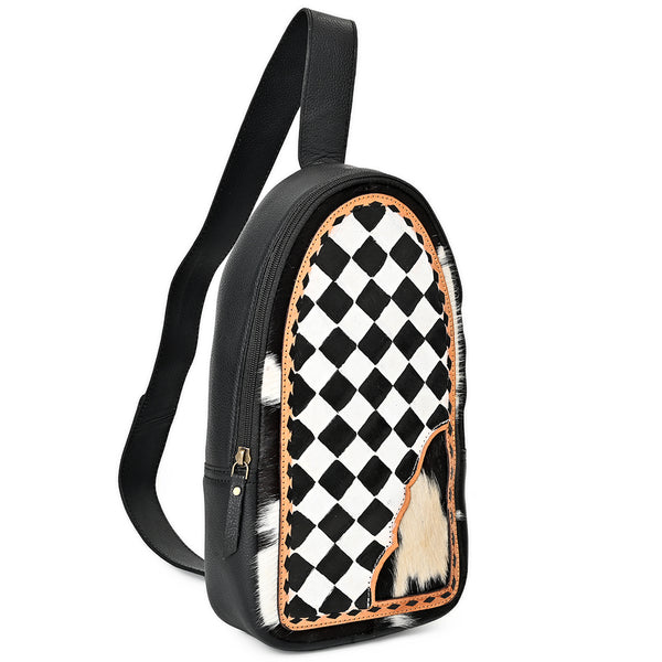 OHA164 Sling Hair On Genuine Western Leather Women Bag