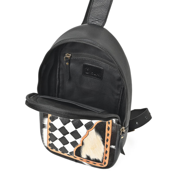 OHA164 Sling Hair On Genuine Western Leather Women Bag