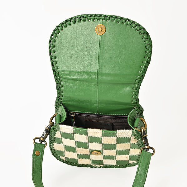 ADBGM859 Crossbody Hair on Genuine Leather Women Bag