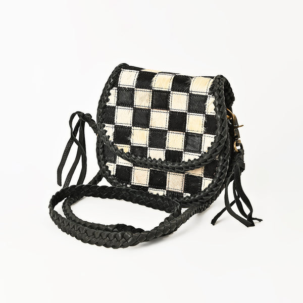 ADBGM859 Crossbody Hair on Genuine Leather Women Bag