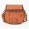ADBGM592 Western Stitch Leather Crossbody - Cowgirl Saddle Purse