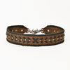 ADSTM113 American Darling Handcrafted Leather Strap - Vegetable-Tanned Braided & Riveted Western Accessory