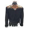 ADJKT111 American Darling Women Leather Fringed Embroidered Western Jacket