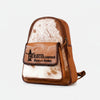 Pecan Rodeo Genuine Hair on Leather Backpack