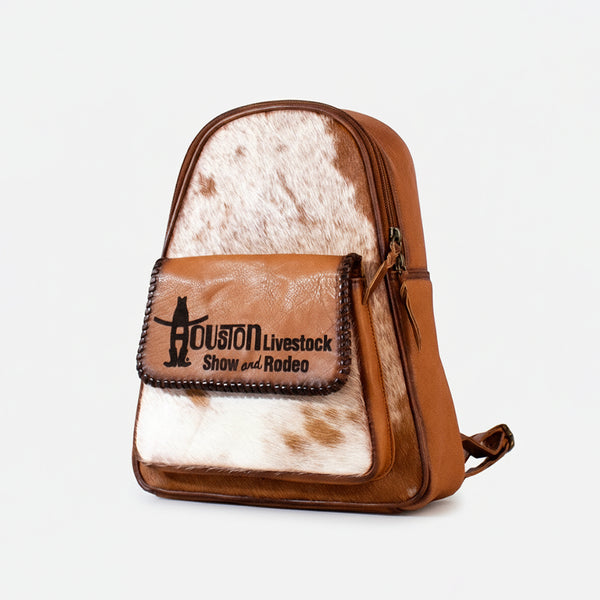 Pecan Rodeo Genuine Hair on Leather Backpack