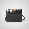 Laurel Rodeo Genuine Handtooled and Hair on Leather Crossbody Bag