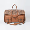 ADBGZ986 American Darling Hand Tooled and Genuine Leather Briefcase Travel Bag