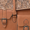 ADBGZ986 American Darling Hand Tooled and Genuine Leather Briefcase Travel Bag