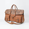 ADBGZ986 American Darling Hand Tooled and Genuine Leather Briefcase Travel Bag