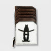 Sandy Rodeo Genuine Hair On Leather Card Holder
