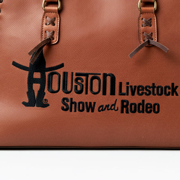 Magnolia Rodeo Genuine Leather Black Embroidered Tote Bag