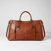 Magnolia Rodeo Genuine Leather White Embroidered Tote Bag