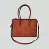 Heritage Rodeo Genuine Leather Black Embroidered Tote Bag