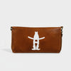 Frontier Rodeo Genuine Leather White Embroidered organizer Bag