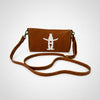 Frontier Rodeo Genuine Leather White Embroidered organizer Bag