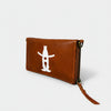 Frontier Rodeo Genuine Leather White Embroidered organizer Bag
