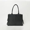 ADBGM937 American Darling Black Leather Metallic Checkered Studded Tote Bag