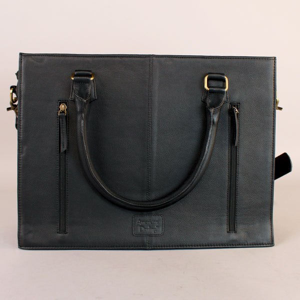 Sunset Rodeo Handtooled and Grain Leather Tote Bag