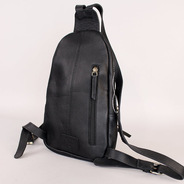 Sunset Rodeo Handtooled and Grain Leather Sling Bag