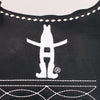 Midnight Rodeo Black Grain Leather Frindged Crossbody Bag