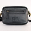 Midnight Rodeo Black Grain Leather Crossbody Bag