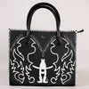 Midnight Rodeo Black Genuine Leather Tote Bag