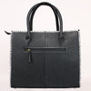Midnight Rodeo Black Genuine Leather Tote Bag
