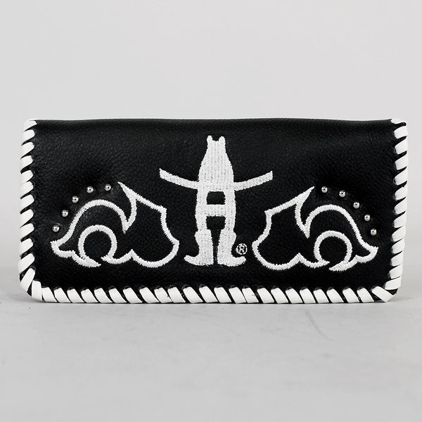 Midnight Rodeo Black Genuine Leather Wallet