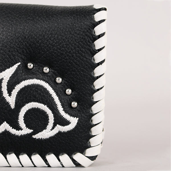 Midnight Rodeo Black Genuine Leather Wallet