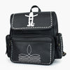 Midnight Rodeo Black Bootstitch Grain Leather Backpack
