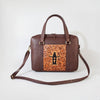 Legacy Rodeo Genuine Leather hand tooled Tooled Briefcase