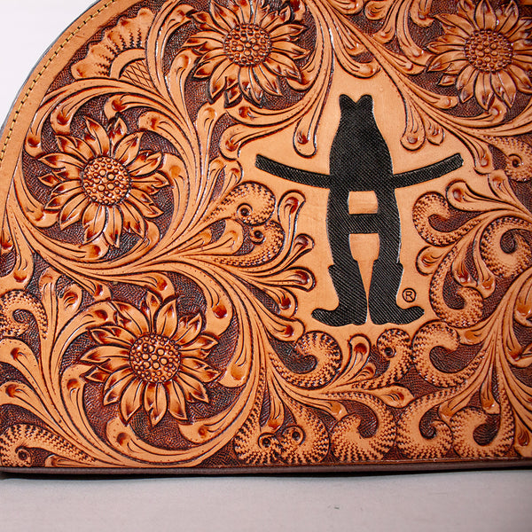 Legacy Rodeo Genuine Leather hand tooled Tooled crossbody bag