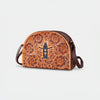 Legacy Rodeo Genuine Leather hand tooled Tooled crossbody bag