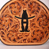 Legacy Rodeo Genuine Leather hand tooled Tooled canteen bag