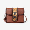 Laurel Rodeo Genuine Hand Tooled Brown Leather Crossbody Bag