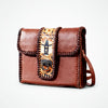 Laurel Rodeo Genuine Hand Tooled Brown Leather Crossbody Bag