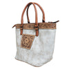 ADBGZ1078 American Darling Hand Tooled Genuine Leather Western Floral Tote Purse