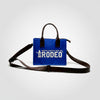Downtown Rodeo Blue Mini Tote - Genuine Leather Handle Bag