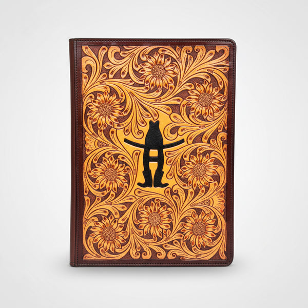Legacy Rodeo Genuine Leather Hand Tooled Portfolio