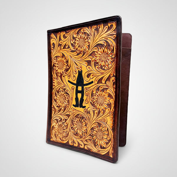 Legacy Rodeo Genuine Leather Hand Tooled Portfolio