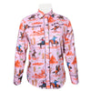 ADSH087 American Darling Printed Satin Cotton Cowboy Rodeo Country Button Down Shirt