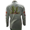 ADSH044 American Darling Olive Green Western Embroidered Apparel Shirt with Desert Motif