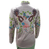 ADSH049 American Darling Light Mauve Western Apparel - Embroidered Cotton Satin Butterfly Shirt