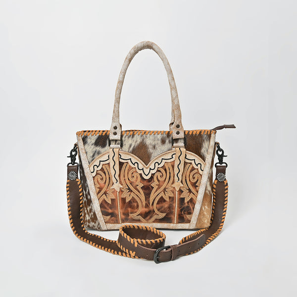 ADBGZ1101 American Darling Hair on Leather and Embroidered Tote Bag Western Purse