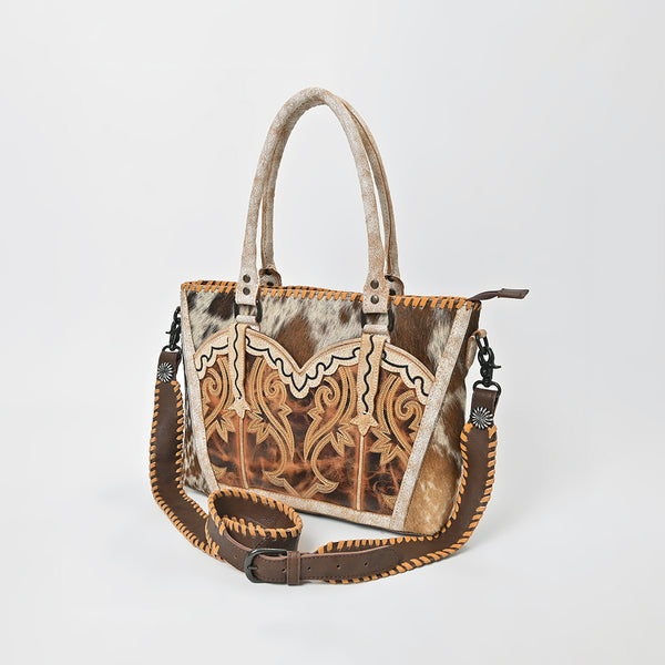 ADBGZ1101 American Darling Hair on Leather and Embroidered Tote Bag Western Purse