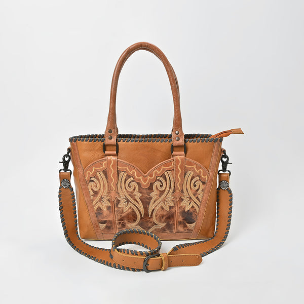 ADBGZ1102 American Darling Embroidered Genuine Leather Tote Bag Western Purse