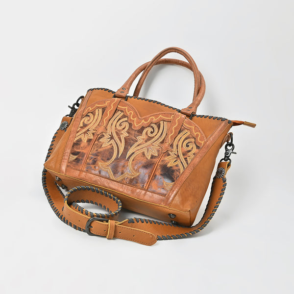 ADBGZ1102 American Darling Embroidered Genuine Leather Tote Bag Western Purse